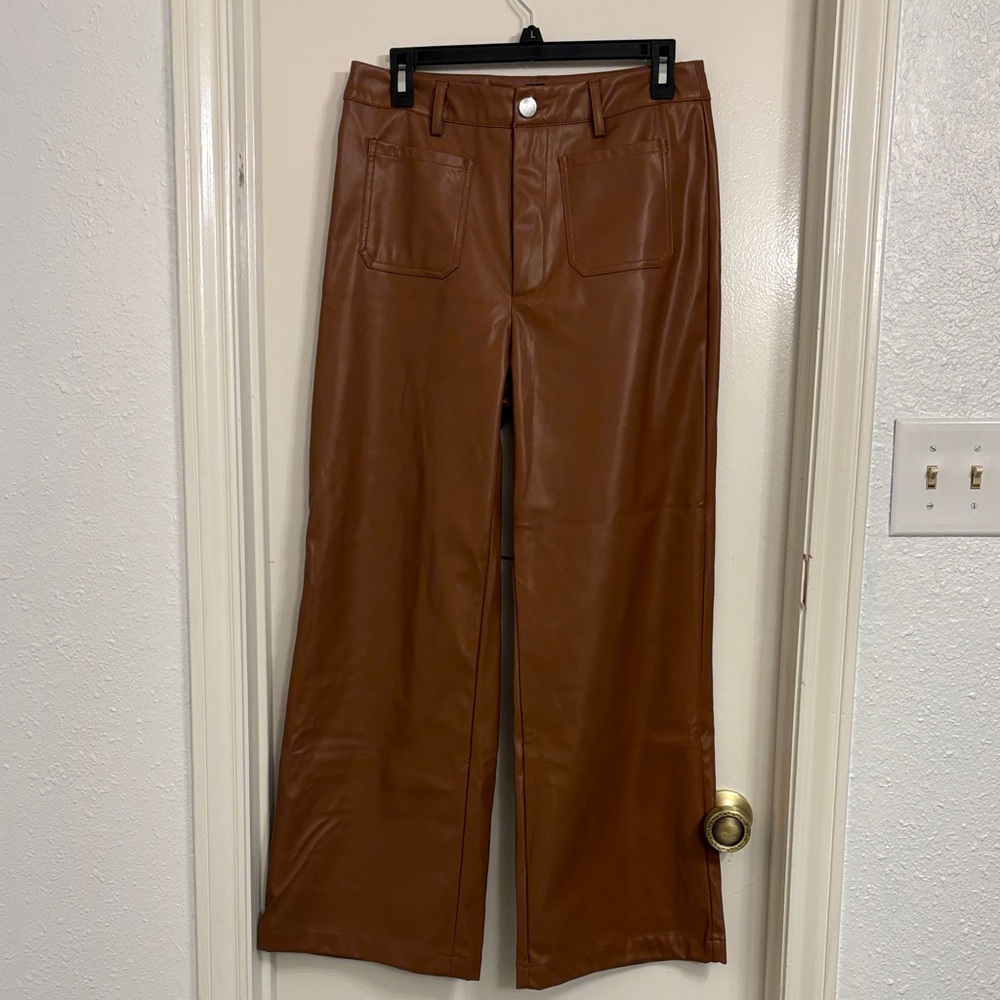 SHEIN Brown Boot Cut Pants